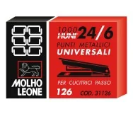 Punti Metallici per Cucitrice 126 Leone Dell'Era - 24/6 - 31126 (Conf. 1000)