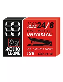 Punti Metallici per Cucitrice 128 Leone Dell'Era - 24/8 - 31128 (Conf. 10000)