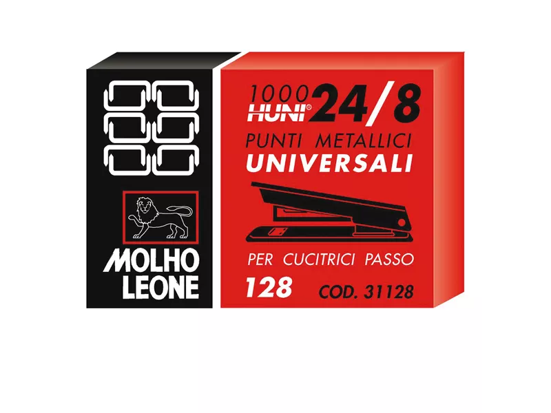 Punti Metallici per Cucitrice 128 Leone Dell'Era - 24/8 - 31128 (Conf. 10000)