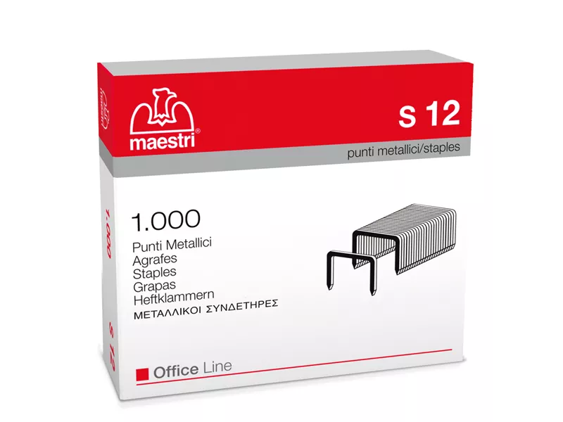 Punti Metallici per Cucitrice RO-MA - 23/12 - S12 - 1005416 (Conf. 1000)