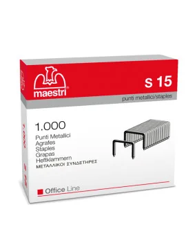 Punti Metallici per Cucitrice RO-MA - 23/15 - S15 - 1005417 (Conf. 1000)