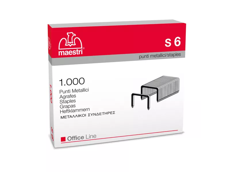 Punti Metallici per Cucitrice ad Alti Spessori RO-MA - 23/6 - S6 - 1005400 (Conf. 1000)