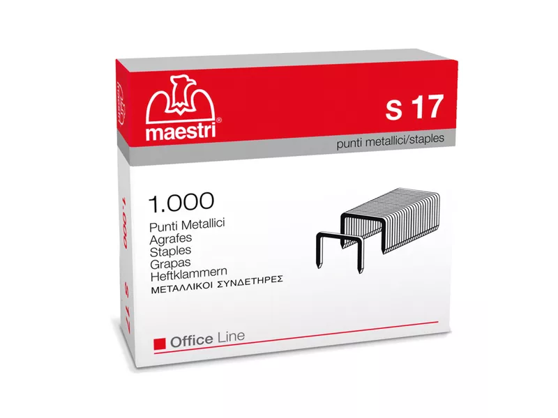Punti Metallici per Cucitrice ad Alti Spessori RO-MA - 23/17 - S17 - 1005418 (Conf. 1000)