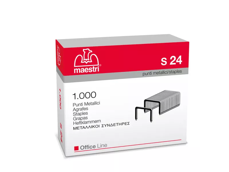 Punti Metallici per Cucitrice ad Alti Spessori RO-MA - 23/24 - S24 - 1005420 (Conf. 1000)