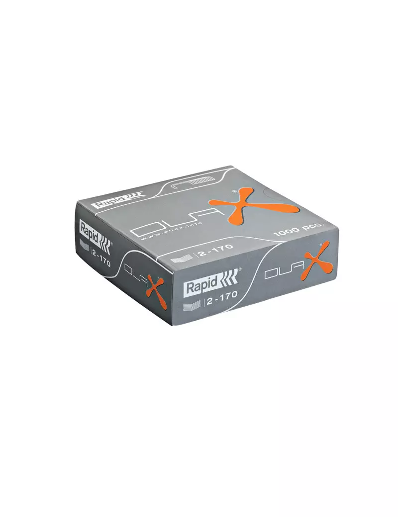 Punti Metallici per Cucitrice ad Alti Spessori Duax Rapid - 2/170 - 21808300 (Conf. 1000) Punti Metallici per Cucitrice ad Alti Spessori Duax Rapid - 2/170 - 21808300 (Conf. 1000)
