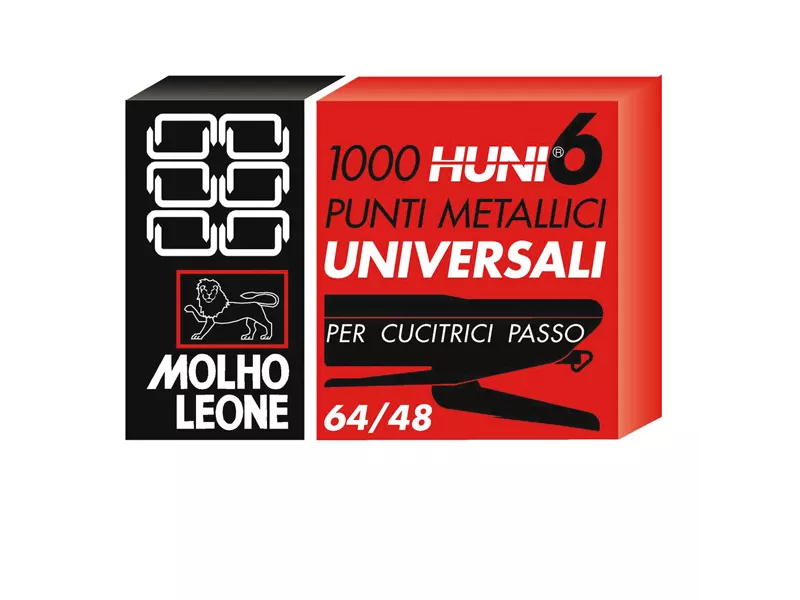 Punti Metallici per Cucitrice Leone Dell'Era - 6/4 - 64/48 - 32548 (Conf. 20000) Punti Metallici per Cucitrice Leone Dell'Era - 6/4 - 64/48 - 32548 (Conf. 20000)