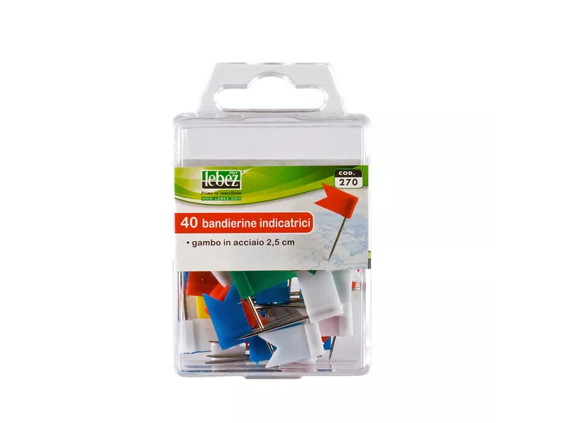 Spilli a Bandierina Lebez - 270 (Assortiti Conf. 40)