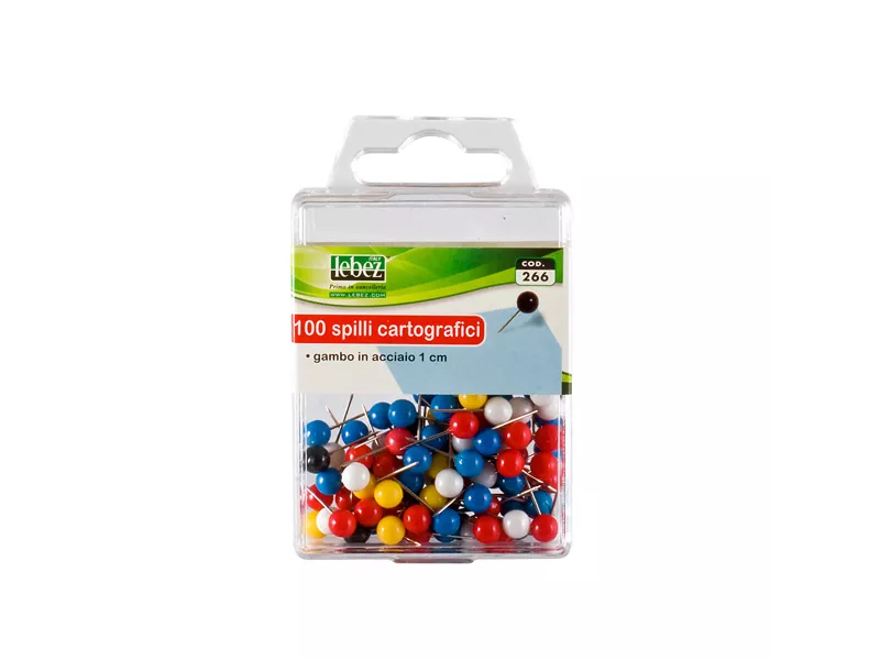 Spilli Cartografici a Sfera Lebez - 266 (Assortiti Conf. 100)