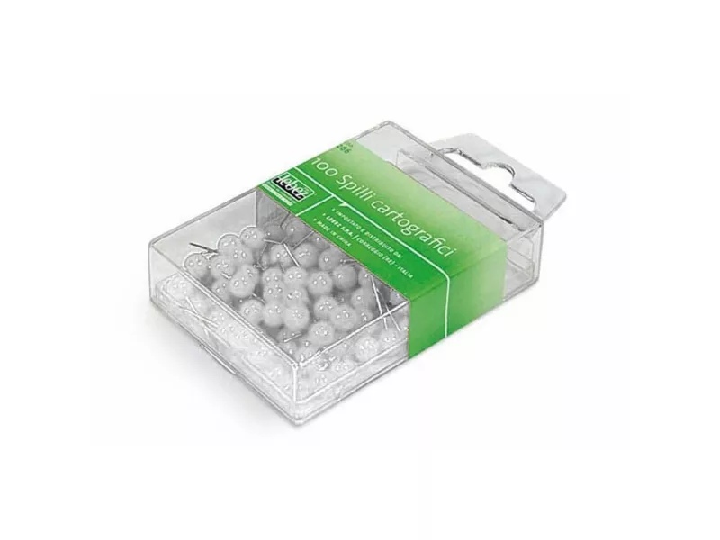 Spilli Cartografici a Sfera Lebez - 266-B (Bianco Conf. 100)