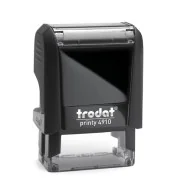 Timbro Autoinchiostrante Original Printy 4.0 4910 Trodat - 26x10 mm - 3 Righe - 53085 (Nero e Grigio)