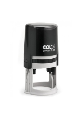 Timbro Autoinchiostrante R45 Colop - 45 mm - 5 Righe - PRINTER R45 (Grigio e Nero)
