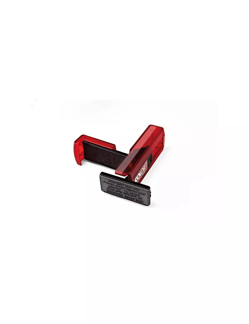 Timbro Tascabile Autoinchiostrante Pocket Stamp Plus 30 Colop - 18x47 mm - PSP30RU (Rosso)