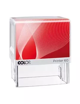 Timbro Autoinchiostrante Printer G7 Colop Printer 60 - 37x76 mm - 8 Righe - PR-60-G7-BI (Bianco)