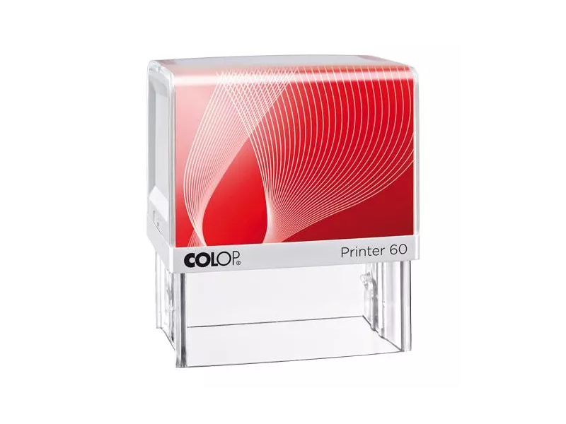 Timbro Autoinchiostrante Printer G7 Colop Printer 60 - 37x76 mm - 8 Righe - PR-60-G7-BI (Bianco)