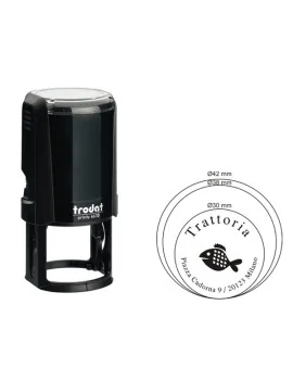 Timbro Autoinchiostrante Original Printy 4630 Trodat - Ø30 mm - Rotondo - 80394