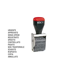 Timbro Polinomio 04000W Colop - 12 Diciture - 4 mm - 04000/W-BLS