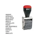 Timbro Polinomio 04000W Colop - 12 Diciture - 4 mm - 04000/W-BLS