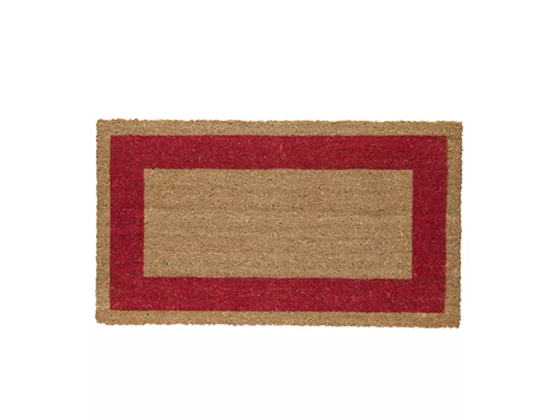 Zerbino in Cocco con Fondo in Vinile - 45x80 cm - 101533-R (Rosso)