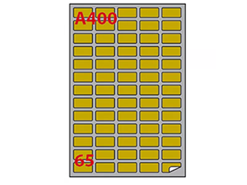 Etichette Adesive Markin - A4 - 38,1x21,2 mm - A/400 - 220LGA400 (Oro Conf. 100)