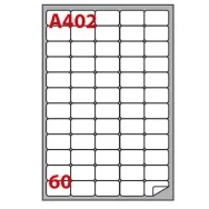 Etichette Adesive Markin con Angoli Arrotondati - A4 - 37,5x23,5 mm - A/402 - 210A402 (Bianco Conf. 100)
