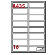 Etichette Adesive Markin - A4 - 99,1x34 mm - A/435 - 210A435 (Bianco Conf. 100)