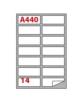 Etichette Adesive Markin - A4 - 99,1x38,1 mm - A/440 - 210A440 (Bianco Conf. 100)