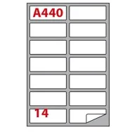 Etichette Adesive Markin - A4 - 99,1x38,1 mm - A/440 - 210A440 (Bianco Conf. 100)