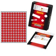 Etichette Adesive Rotonde Markin - Ø10 mm - 10004RO (Rosso Conf. 10)