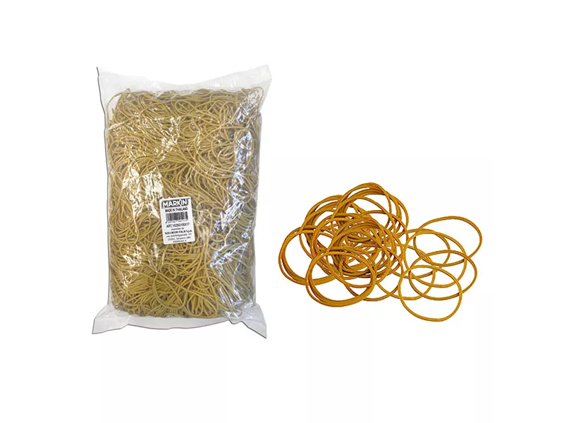 Elastici in Gomma Markin - 1 kg - Ø80 mm - Y525G080X15 (Giallo)