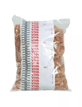 Fettucce Elastiche in Gomma Naturale Viva - 1 kg - Ø120 mm x 8 mm - G8X120 (Ambra)