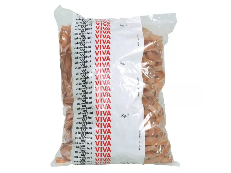 Fettucce Elastiche in Gomma Naturale Viva - 1 kg - Ø70 mm x 5 mm - G5X070 (Ambra)