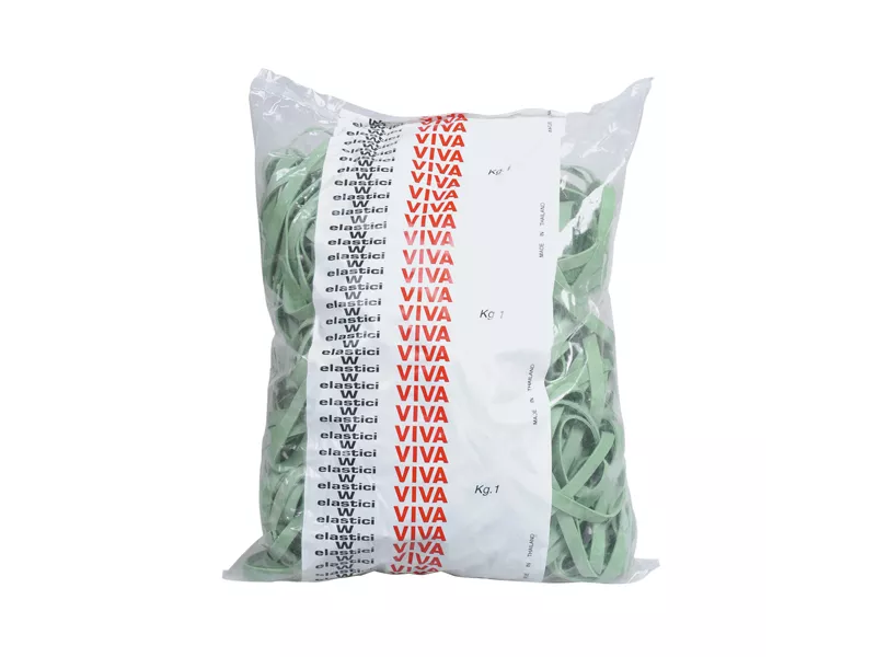 Fettucce Elastiche Viva - 1 kg - Ø70 mm x 5 mm - F5X070 (Verde)