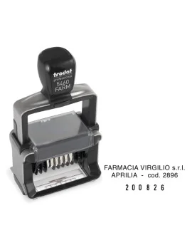 Timbro Datario Autoinchiostrante Printy 5460/Farm Trodat - 56x33 mm - 139703 (per Farmacie)