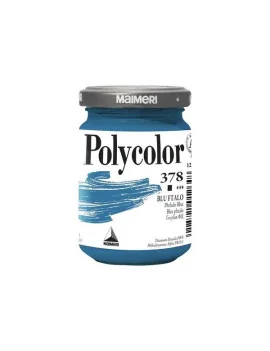 Colore Acrilico Polycolor Maimeri - 140 ml - M1220378 (Blu Ftalo Conf. 3)