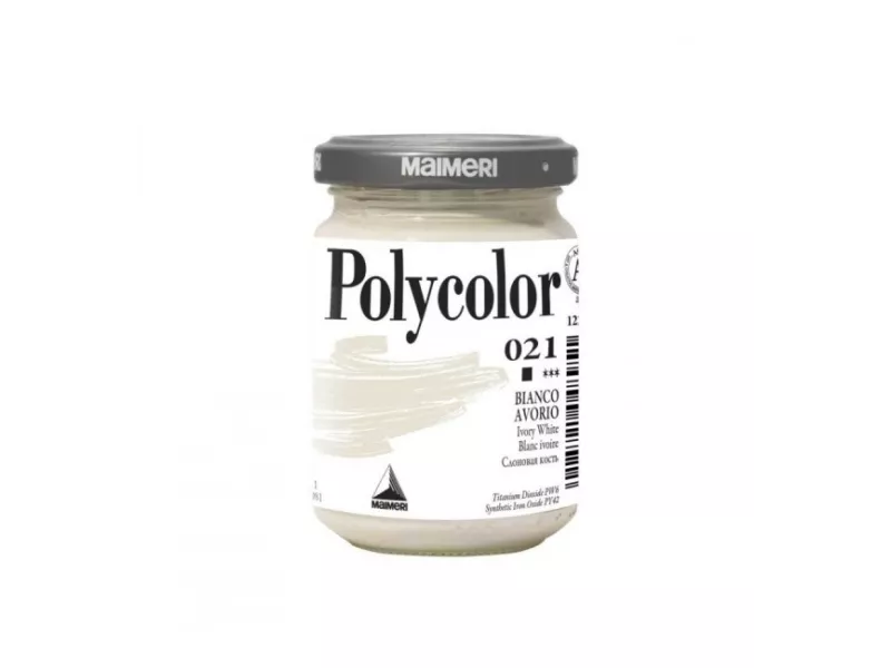 Colore Acrilico Polycolor Maimeri - 140 ml - M1220021 (Bianco Avorio Conf. 3)