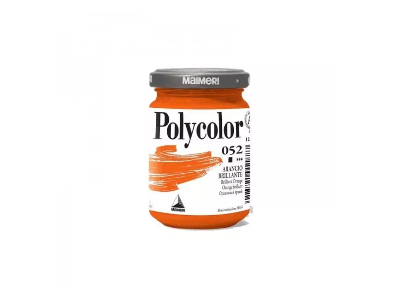 Colore Acrilico Polycolor Maimeri - 140 ml - M1220052 (Arancio Brillante Conf. 3)