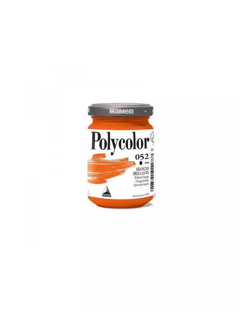 Colore Acrilico Polycolor Maimeri - 140 ml - M1220052 (Arancio Brillante Conf. 3)