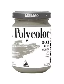 Colore Acrilico Polycolor Maimeri - 140 ml - M1220003 (Argento Conf. 3)