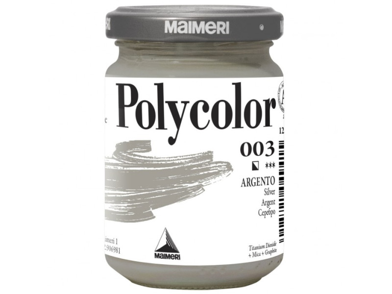 Colore Acrilico Polycolor Maimeri - 140 ml - M1220003 (Argento Conf. 3) Colore Acrilico Polycolor Maimeri - 140 ml - M1220003 (Argento Conf. 3)