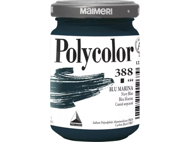 Colore Acrilico Polycolor Maimeri - 140 ml - M1220388 (Blu Marina Conf. 3)