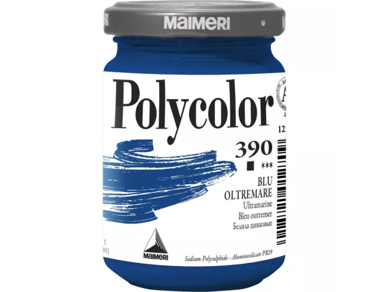 Colore Acrilico Polycolor Maimeri - 140 ml - M1220390 (Blu Oltremare Conf. 3)