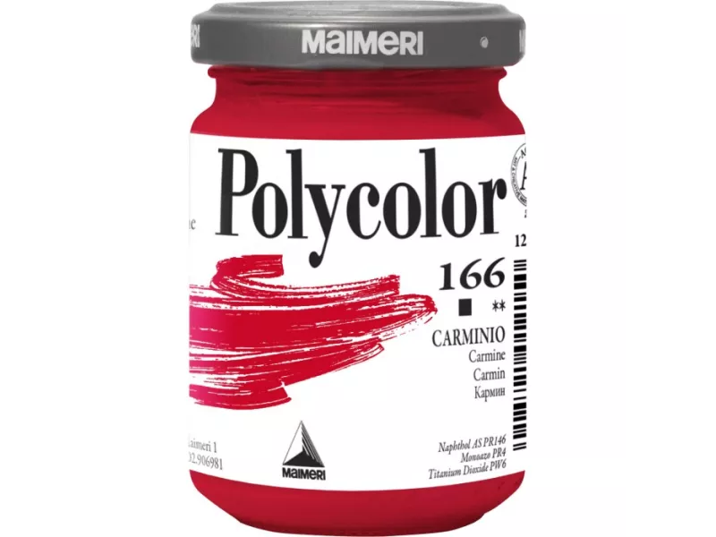 Colore Acrilico Polycolor Maimeri - 140 ml - M1220166 (Carminio Conf. 3)