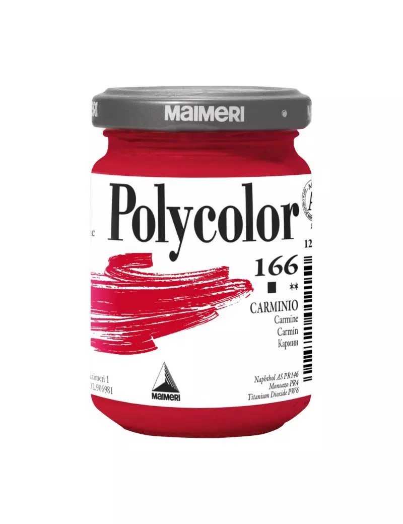 Colore Acrilico Polycolor Maimeri - 140 ml - M1220166 (Carminio Conf. 3)