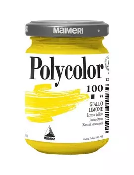 Colore Acrilico Polycolor Maimeri - 140 ml - M1220100 (Giallo Limone Conf. 3)