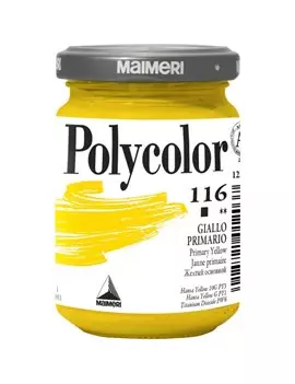 Colore Acrilico Polycolor Maimeri - 140 ml - M1220116 (Giallo Primario Conf. 3)