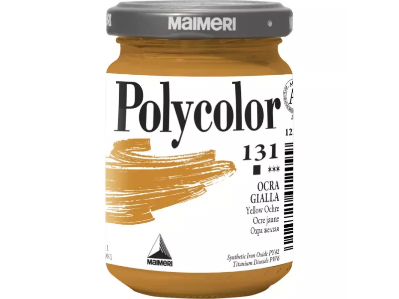 Colore Acrilico Polycolor Maimeri - 140 ml - M1220131 (Ocra Gialla Conf. 3)