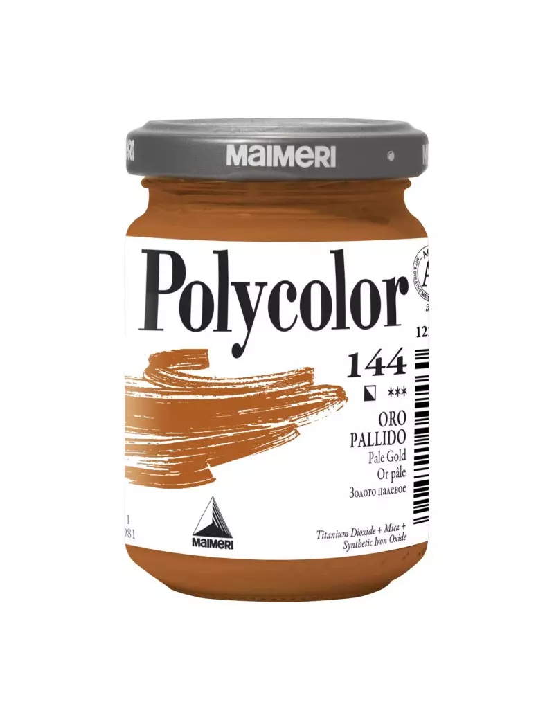 Colore Acrilico Polycolor Maimeri - 140 ml - M1220144 (Oro Pallido Conf. 3)