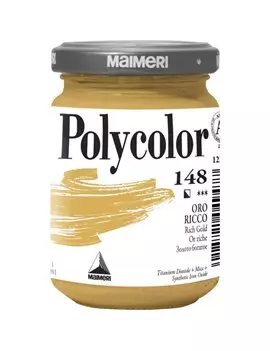 Colore Acrilico Polycolor Maimeri - 140 ml - M1220148 (Oro Ricco Conf. 3)