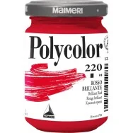 Colore Acrilico Polycolor Maimeri - 140 ml - M1220220 (Rosso Brillante Conf. 3)