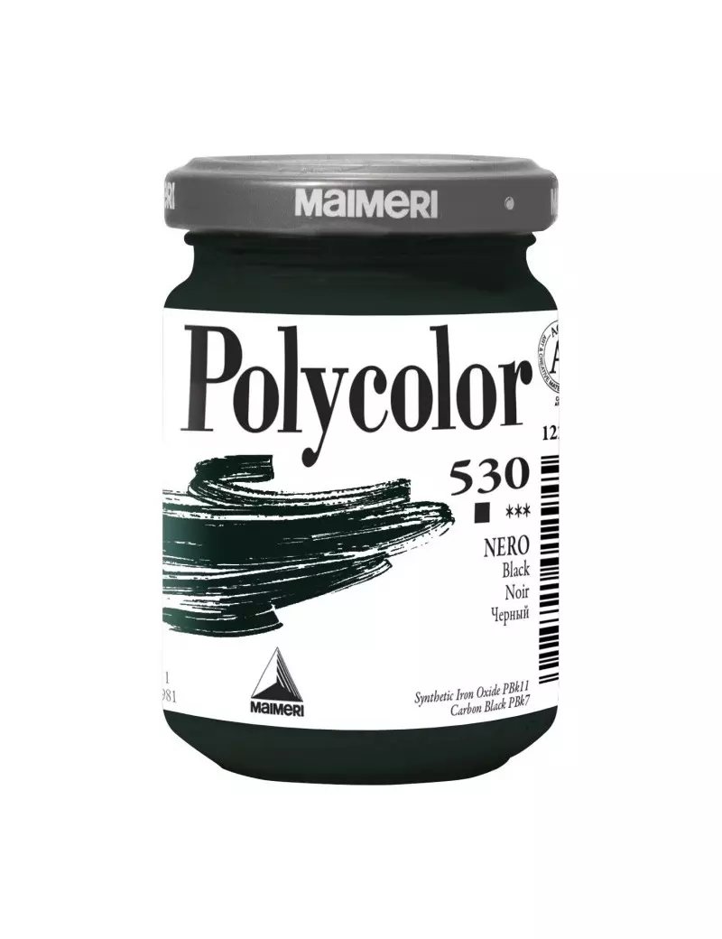 Colore Acrilico Polycolor Maimeri - 140 ml - M1220530 (Nero Conf. 3) Colore Acrilico Polycolor Maimeri - 140 ml - M1220530 (Nero Conf. 3)